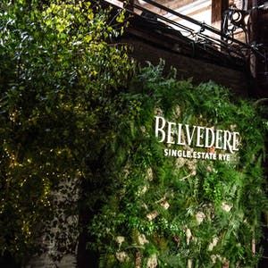 the entrance to belvedere restaurant and wine bar in new york city, ny