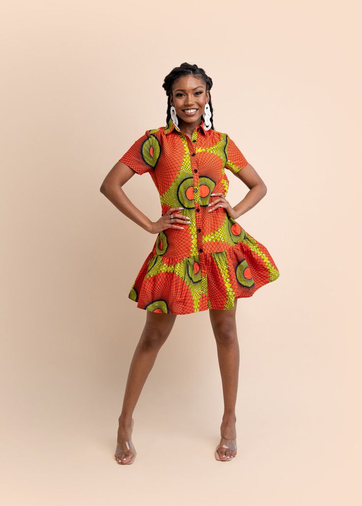 african dress, african dresses, african clothes, african clothing, african fashion, african dress for women, african dresses for women, floral dresses Shirt Dress African Print, Loose Fitting Dresses Classy, African Shirt Dresses For Women Classy, Loose Ankara Dress Styles, Shirt Dresses For Women Classy, Tops African Print, Chinese Collar Dress, African Print Shorts, Ankara Shirt Dress