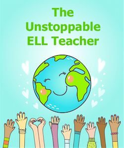 the unstopable ell teacher book cover with hands up in front of it