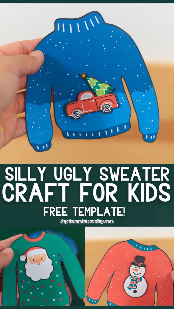 the ugly sweater craft for kids is an easy and fun project to learn how to make it