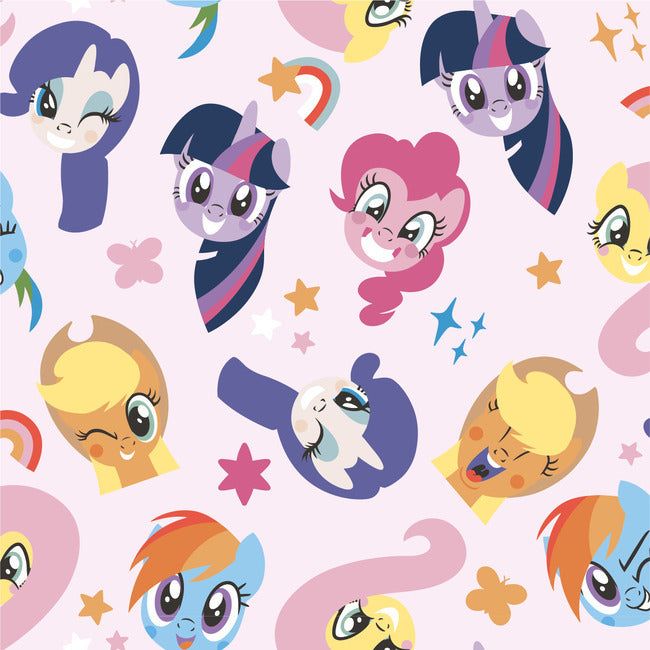 My Little Pony Toss Peel & Stick Wallpaper Peel and Stick Wallpaper RoomMates Roll Little Kids Wallpaper, Kids Fun Wallpaper, My Little Pony Wallpaper Iphone, Rainbow Background Aesthetic, Cool Kids Wallpaper, Fluttershy And Applejack, Kid Friendly Wallpaper, Good Quality Wallpaper, Cute Kids Wallpaper