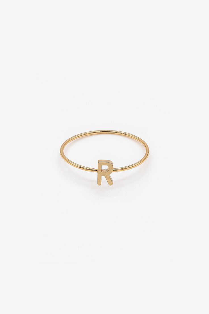 ALPHRNG - Alphabet Ring Alphabet Ring, The Ring, Ring Band, Making Out, Band Rings, Gold Rings, Alphabet, Gold Bracelet, Initials