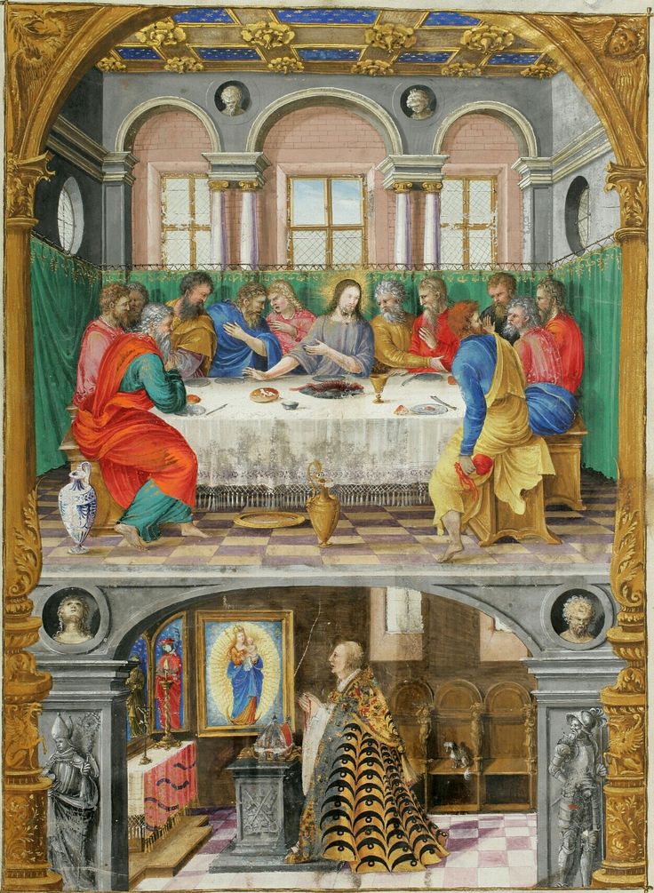 the last supper is depicted in this painting