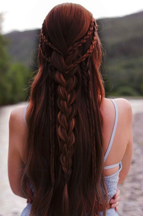 Elf Hair, Halloweenský Makeup, Medieval Hairstyles, Beautiful Hairstyle, Viking Hair, Easy Hairstyles For Long Hair, Braids For Long Hair, Wedding Hair And Makeup, Aesthetic Hair