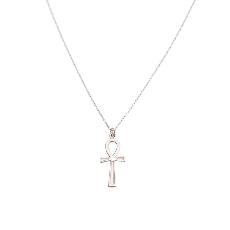 When spirituality meets style, this beautiful Egyptian Ankh Necklace comes together to flaunt your divine side. This necklace is handmade in a 925 recycled sterling silver metal that is high-quality, lightweight, sturdy, and brilliantly polished. It showcases an ankh handle cross pendant suspends in a dainty yet linking adjustable chain with a secure lobster claw lock. Indeed, this Egyptian necklace is perfect for those who love to display their spiritual sense of fashion. Gift it to someone you Balloon Necklace, Egyptian Ankh, Egyptian Necklace, Ankh Necklace, Safety Pin Earrings, Rose Gold Beads, Silver Signet Ring, Silver Shop, Domed Ring