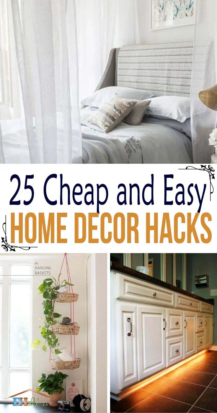 25 cheap and easy home decor hacks