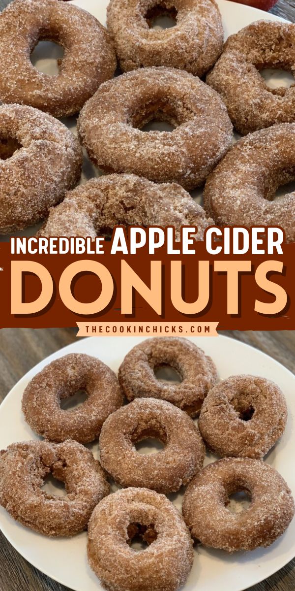 Looking for new Fall baking ideas? Look no further. This Incredible Apple Cider Donuts recipe is a must-try! This simple apple recipe is quick to prepare and only requires a few ingredients. It's soft, mouthwatering, and irresistible. These cinnamon sugar-coated donuts are the best for easy breakfast food that is a perfect pair for your morning coffee! Cider Donuts Recipe, Apple Cider Donuts Recipe, Donut Calories, Apple Cider Donuts Baked, Making Donuts, Apple Donuts, Donut Recipe, Donuts Recipe, Autumn Recipes