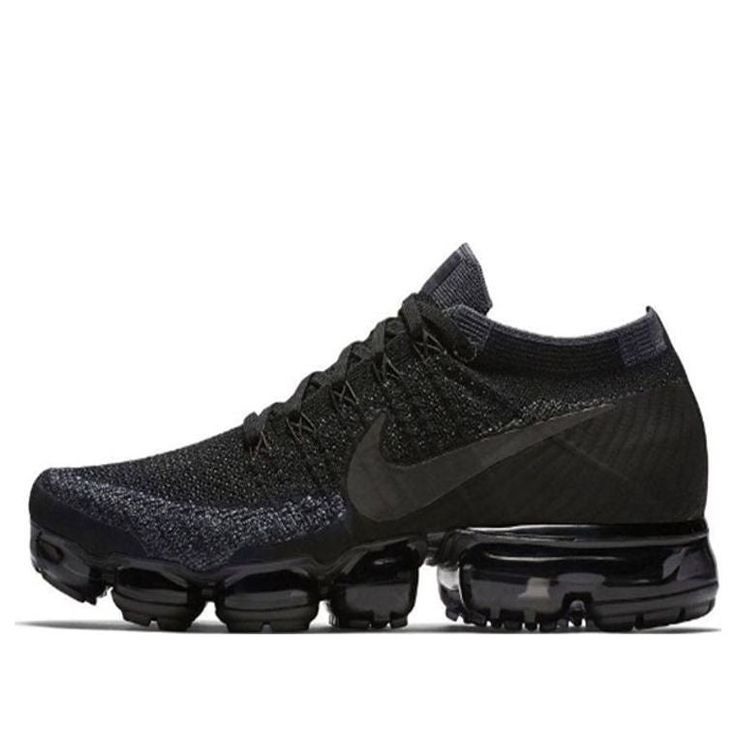 (WMNS) NikeLab Air VaporMax 'Triple Black' 899472-003 Marathon Running Shoes/Sneakers  -  KICKS CREW Black Vapormax, Nike Vapor Max, Nike Air Vapormax Flyknit, Air Vapormax, New Nike Air, Triple Black, Nike Air Vapormax, Sneakers Men Fashion, Black Sneakers