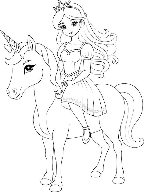 a girl riding on the back of a unicorn