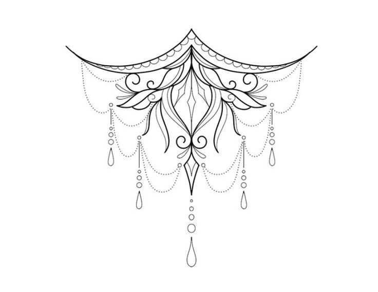 a black and white drawing of a chandelier hanging from the ceiling with drops of water