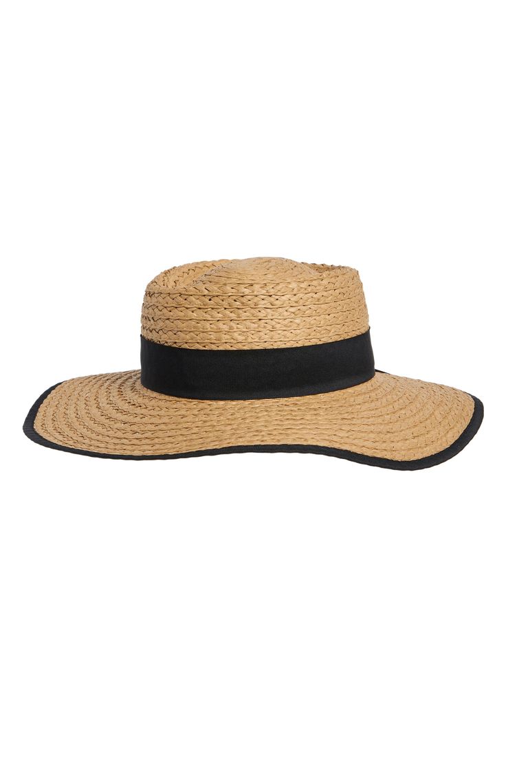 A wide, floppy brim of a breathable woven-straw hat provides essential sun protection for outings and adventures. 23" circumference, 4" brim Paper/fabric Spot clean Imported Woven Sun Hat For Summer Outdoors, Wide Brim Boater Hat With Upf 50+ For Travel, Summer Outdoor Woven Sun Hat, Lightweight Fedora Sun Hat For Outdoor, Lightweight Wide Brim Panama Hat For Outdoor, Wide Brim Boater Hat With Uv Protection For Outdoor, Packable Wide Brim Bucket Hat For Vacation, Travel Boater Hat With Uv Protection And Brimmed Shape, Packable Wide Brim Straw Hat