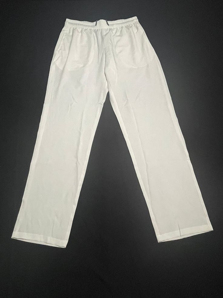 White man pants/ Pantalón blanco de hombre Classic White Stretch Bottoms, Classic White Wide Leg Pants, White Stretch Straight Pants, Classic White Full Length Bottoms, White Stretch Bottoms With Tapered Leg, Classic White Straight Pants, White Stretch Tapered Leg Bottoms, Classic White Tapered Leg Bottoms, White Stretch Tapered Leg Pants