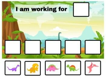 i am working for pictures with dinosaurs in the background and words below it that say i am working for