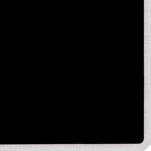 a white square frame with black background