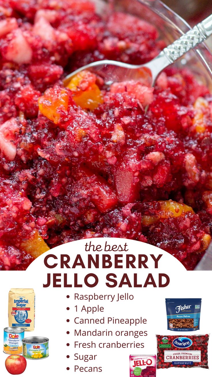 the best cranberry jello salad recipe