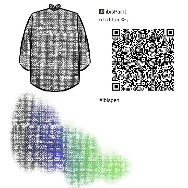 an image of a shirt with qr code on the front and back, in different colors