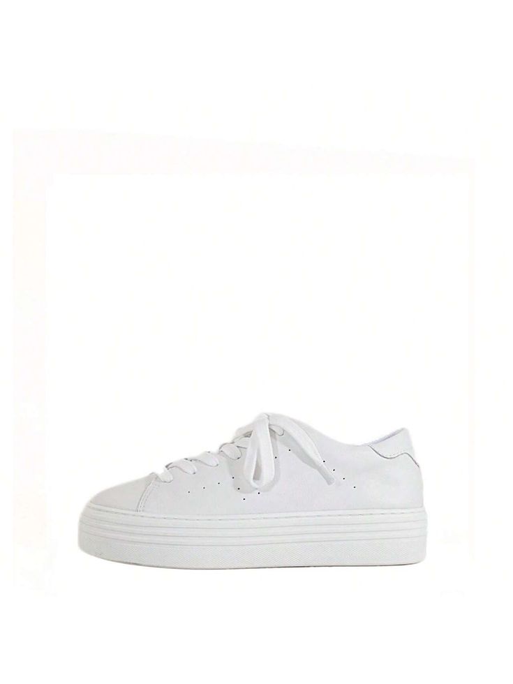 A classic staple in every woman's closet, here is your new relaxed fit, comfortable leather sneaker with a bit of height. Chic enough to pair everything in your closet and comfortable enough to wear all day.

Upper: Leather
Lace-up closure
Platform height: 1.5"
Unique White Leather Tennis Sneakers White Preppy,Fashionable        Women Shoes, size features are:Bust: ,Length: ,Sleeve Length: Woman's Closet, Womens Closet, Tennis Sneakers, Casual Sneakers Women, Leather Lace, Kids Beachwear, Casual Shoes Women, Sneakers White, Leather And Lace