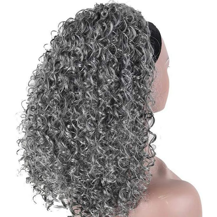 PRICES MAY VARY. ★★ Material high quality material. It is the best synthetic wigs, soft and smoothly. Minimize knots and hair loss. Wig comes with 1 pc free wig cap. ★★ Adjustable elastic kinky curly headband wigs for black women: We have developed an adjustable elastic hair band based on the ordinary elastic hair band, so that the tightness of the hair band can be adjusted according to the size of the head shape, avoiding slippage during the use of the wig, Move or too tight ★★ Natural transiti Wig Care Tips, Headband Wigs For Black Women, Short Wavy Pixie, Wig Headband, Wavy Pixie Cut, Gray Headband, Wig Care, Short Afro, Headband Wig