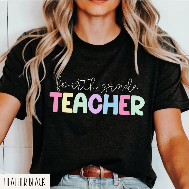 a woman wearing a t - shirt that says, don't grade teacher on it