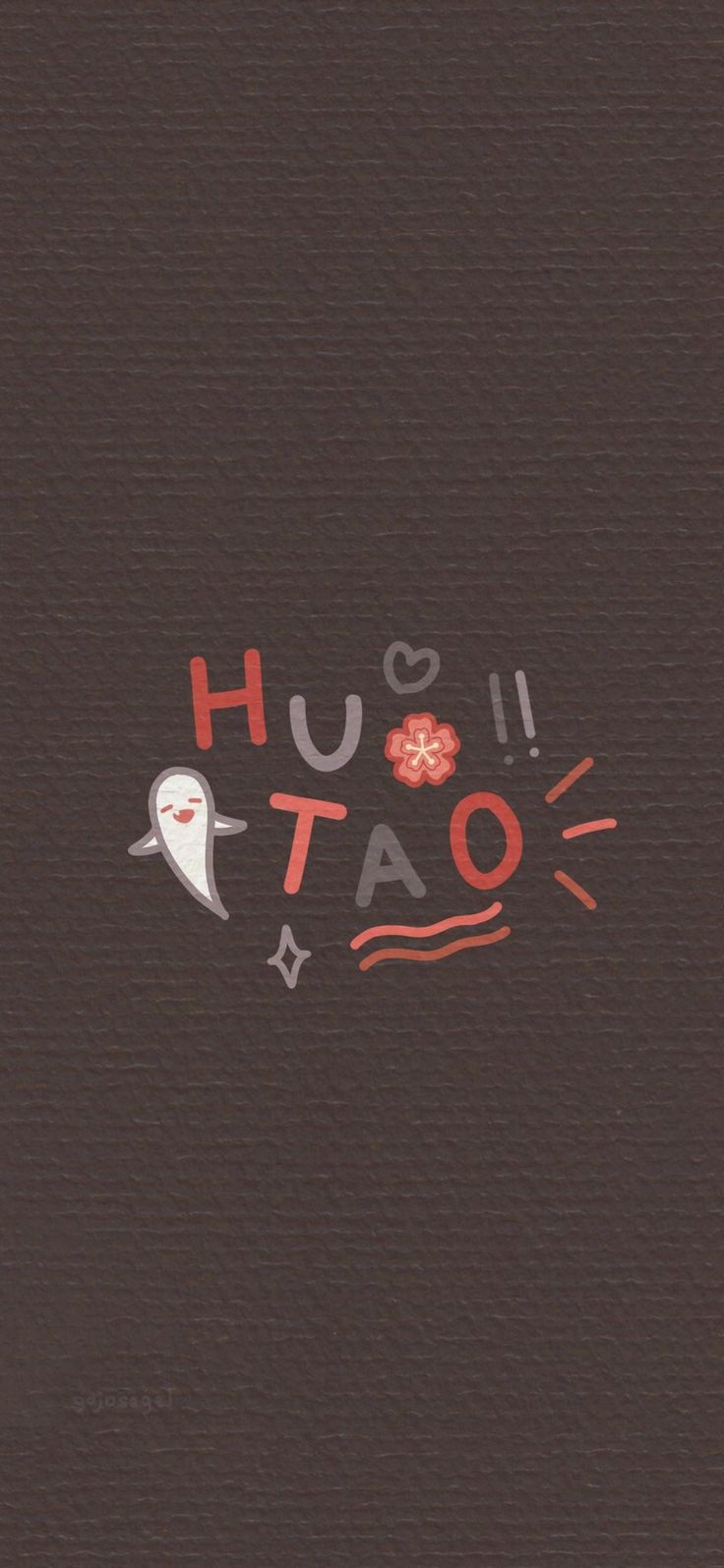 the word huu oats written in red and white on a black background with an orange flower