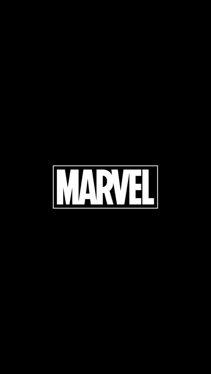 the word marvel in white on a black background