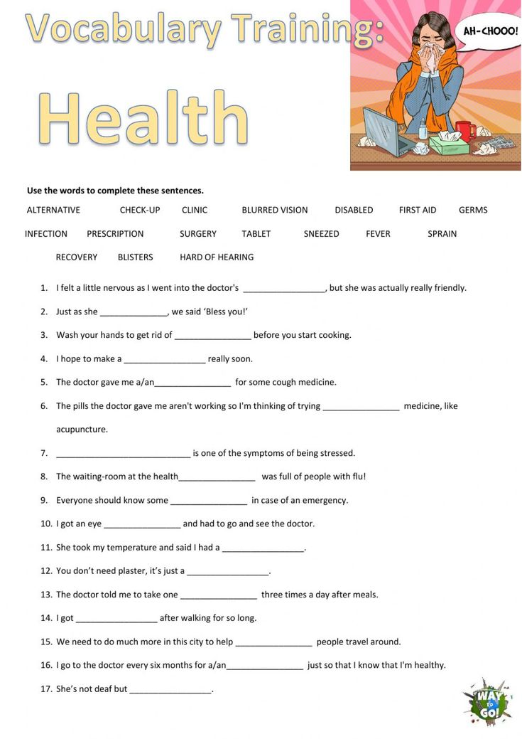 a worksheet with words and pictures on it