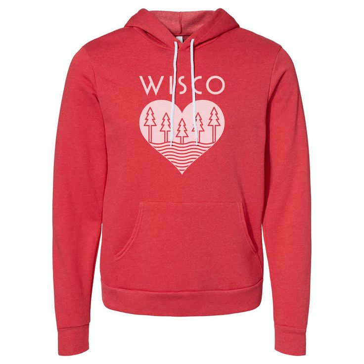 Celebrate your Wisco Roots with this ultra soft and warm, yet lightweight hoodie. It is the comfiest, coziest... Red Cotton Outdoor Hoodie, Cozy Soft-washed Long Sleeve Hoodie, Cozy Long Sleeve Soft-washed Hoodie, Cozy Soft-washed Hoodie For Winter, Cozy Red Fleece Hoodie, Cozy Red Sweatshirt With Drawstring Hood, School Spirit Wear, Spirit Wear, Toddler Hoodie