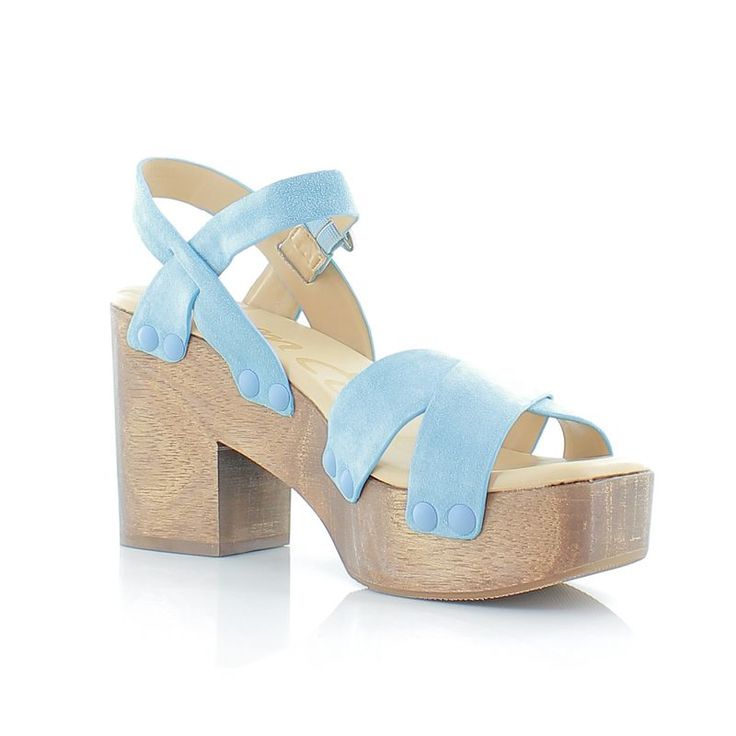 Brand: Sam Edelman Style: Josefine Color: Sky Blue Width: Medium Heel Height: 4 Inches Material: Leather Condition: New With Box Suggested Retail: $200.00 Blue Sandals With Wooden Heel For Spring, Blue Open Toe Heels With Wooden Heel, Blue Sandals With Wooden Block Heel, Blue Sandals With Reinforced Heel For Summer, Blue Leather Sandals With Reinforced Heel, Blue Casual Sandals With Wooden Heel, Casual Blue Sandals With Wooden Heel, Blue Block Heels With Wooden Heel, Blue Suede Sandals With Removable Insole