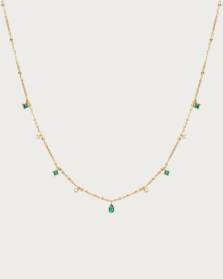 Elysee Necklace in Emerald Green
| En Route Jewelry | En Route Jewelry Greece Necklace, 2025 Wishlist, Green Gold Jewelry, Dressy Jewelry, Collar Verde, En Route Jewelry, Antler Necklace, Dangle Necklace, Cherry Earrings