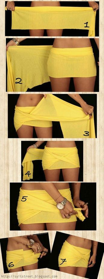 Diy Wrap Skirt, Easy Diy Clothes, Mode Tips, Diy Wrap, Diy Vetement, Earthy Outfits, Diy Clothes Design, Diy Fashion Clothing, Diy Sewing Clothes