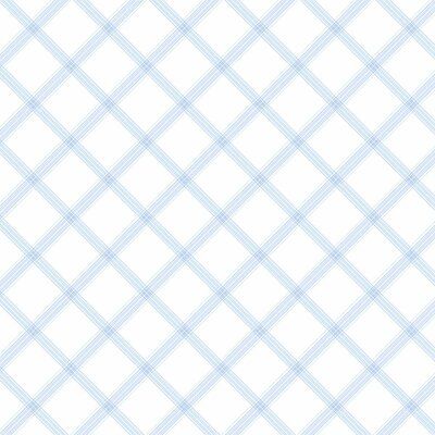 a white and blue checkered background with diagonal lines