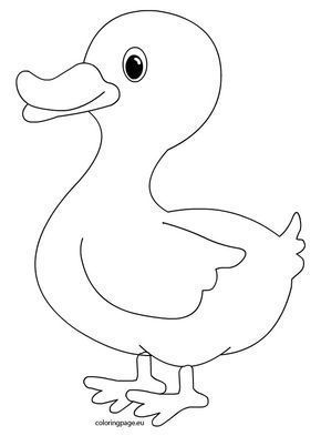 a black and white drawing of a duck