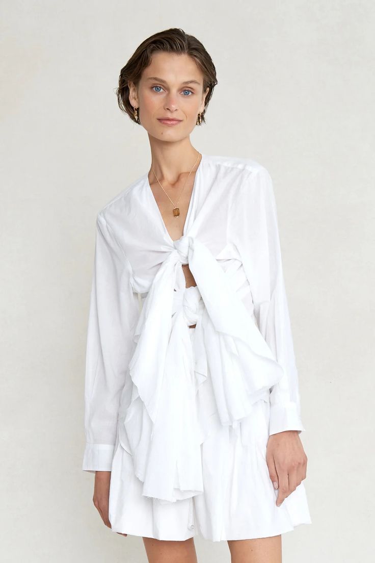 Elena Blouse White – Chan Luu Chan Luu, Blouse White, India, White, Clothes