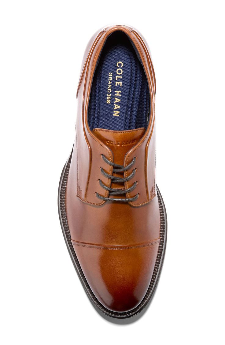 Smooth leather and a timeless silhouette come together on this sophisticated derby set atop a flexible sole enhanced with forefoot grooves. Lace-up style Removable, cushioned insole Leather and synthetic upper/textile lining/rubber sole Imported Fitted Business Oxfords With Cushioned Footbed, Fitted Brown Oxfords With Removable Insole, Fitted Dress Shoes With Removable Insole For Derby, Fitted Dress Shoes With Cushioned Footbed For Work, Fitted Derby Shoes With Leather Lining And Round Toe, Derby Cap Toe Dress Shoes With Removable Insole, Fitted Round Toe Derby With Leather Lining, Fitted Leather-lined Derby With Round Toe, Cap Toe Dress Shoes With Removable Insole For Derby