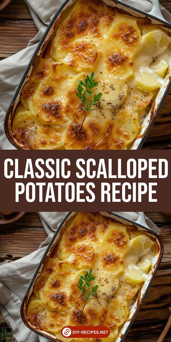 an image of classic scalloped potatoes recipe