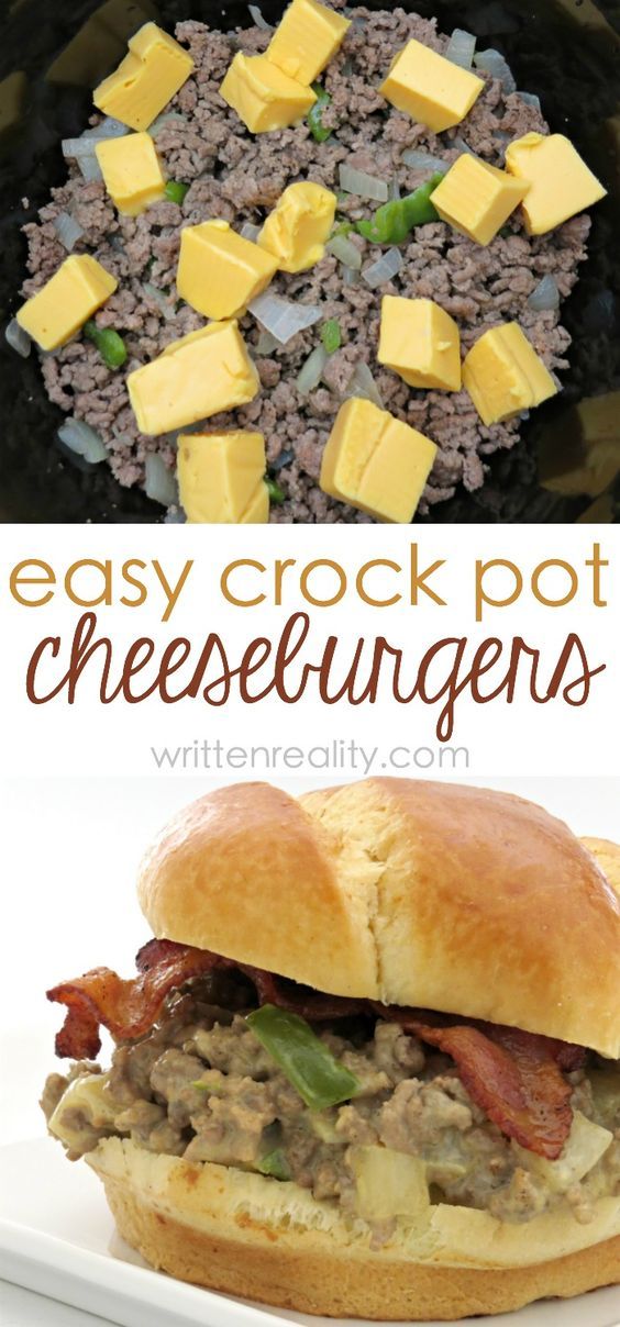 this easy crock pot cheeseburger is the perfect appetizer to serve for dinner