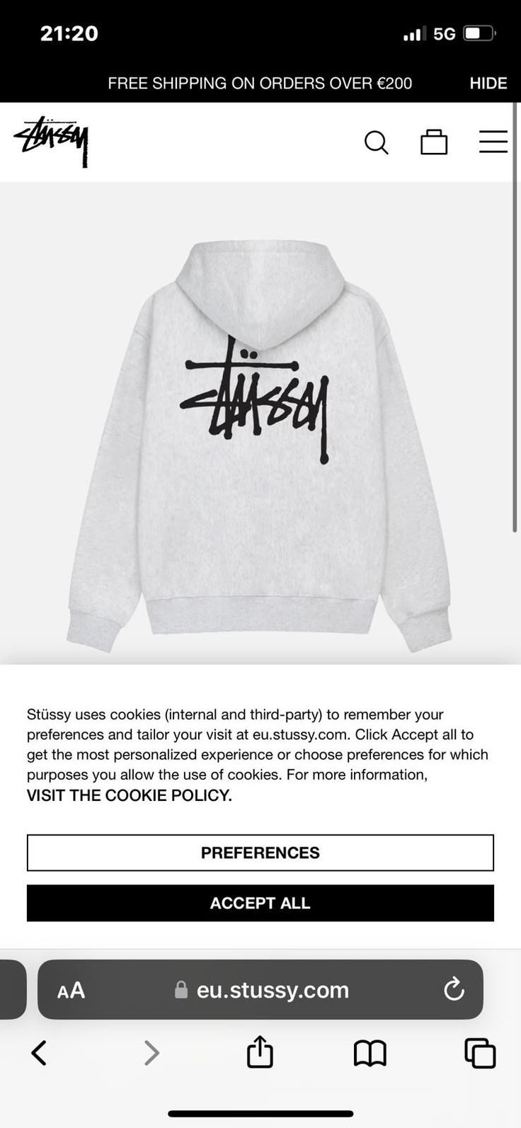 Stussy Hoodie, Basic Hoodie, Copenhagen Style, Fashion Website, Grey Hoodie, Dream Wardrobe, Copenhagen, Cool Girl, Fashion Inspo