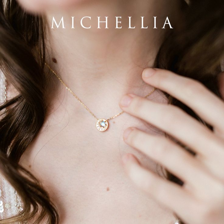 "Our current turnaround time for regular orders is 6-8 weeks. For urgent orders, please shop our Ready-to-Ship collection below (7-10 business days): https://michellia.com/collections/ready-to-ship (please copy and paste into browser) -------- 「Luna」- Crescent Moon Necklace, in Labradorite | N3003 There are currently 176 known moons in the solar system, but only one of them belongs to Earth. Inspired by the Earth's only natural satellite, our signature \"Luna\" collection is designed to be a del Fine Jewelry Custom Pendant Necklace For Wedding, Luxury Wedding Pendant Necklace, Round Solitaire Necklace With Rose Cut Diamonds For Anniversary, Round Rose Cut Solitaire Necklace For Anniversary, Anniversary Rose Cut Diamond Solitaire Necklace, Anniversary Round Solitaire Necklace With Rose Cut Diamonds, White Gold Wedding Necklace - Fine Jewelry, Heirloom Rose Cut Diamond Round Necklace, Heirloom Style Rose Cut Diamond Necklace