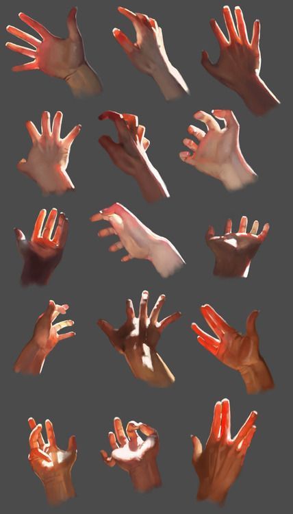 many different hands are shown in this image