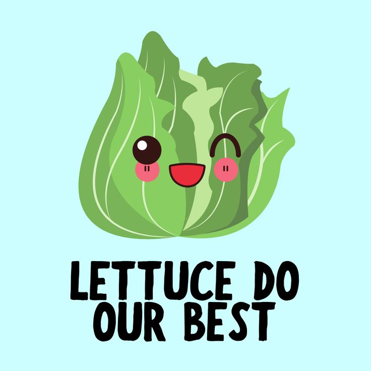 lettuce with the words lettuce do our best