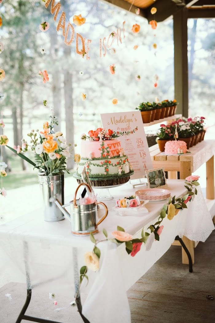 a table that has some cake on it