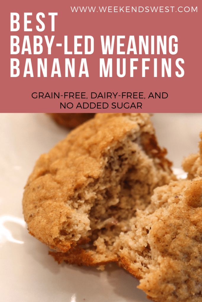 the best baby - led weaning banana muffins grain free, dairy - free and no added sugar