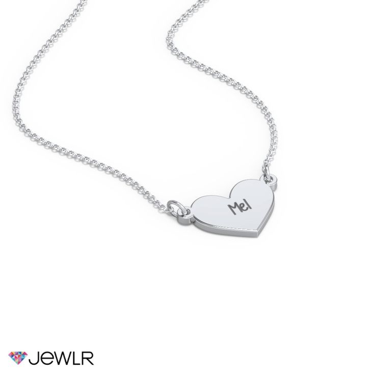 They'll cherish this engravable heart design – a unique gift for birthdays, holidays, or just because. Personalize this heart necklace with up to 3 engraved initials for someone extra special. Handcrafted in sterling silver, white, yellow, or rose gold with a choice of chain lengths.

We understand that children's skin is delicate, and to reduce the chance of a reaction, we only use quality materials for our kids' jewelry collection.
For safety, all children aged 0–3 years must be supervised by Double Heart Stainless Steel Necklace For Anniversary, Stainless Steel Heart Necklace For Anniversary On Valentine's Day, Personalized Stainless Steel Heart Pendant Jewelry, Personalized Stainless Steel Jewelry As Gift For Her, Personalized Stainless Steel Heart Pendant, Stainless Steel Heart Charm Jewelry As Gift For Her, Stainless Steel Heart Charm Jewelry For Anniversary, Personalized Open Heart Charm Necklace For Anniversary, Personalized Sterling Silver White Gold Initial Necklace