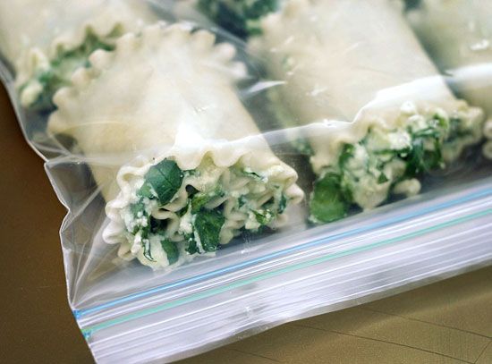 some food wrapped in plastic on top of a table