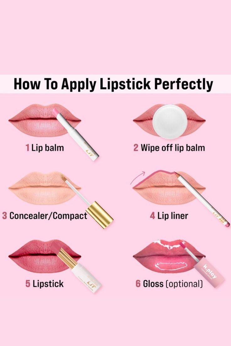 Apply Lipstick, Mekap Mata, Lipstick Hacks, Makeup Order, Lipstick Tutorial, Simple Makeup Tips, Bold Lip, Lip Makeup Tutorial, Makeup Artist Tips