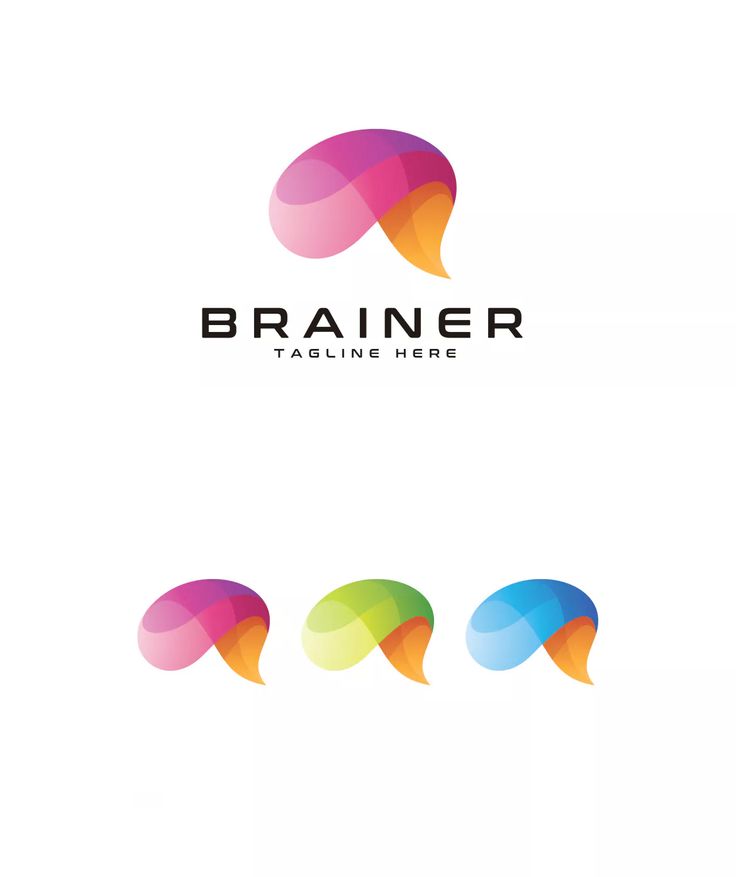 the logo for brainer, a company that uses colorful shapes to create their own logos