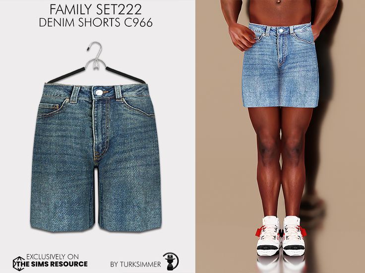 Sims 4 Denim Shorts, Sims 4 Shorts Cc, Sims 4 Clothes Cc, Under Wears Men, Toddler Cc Sims 4, Sims 4 Male, Summer Wear Men, Sims 4 Male Clothes, Sims 4 Piercings