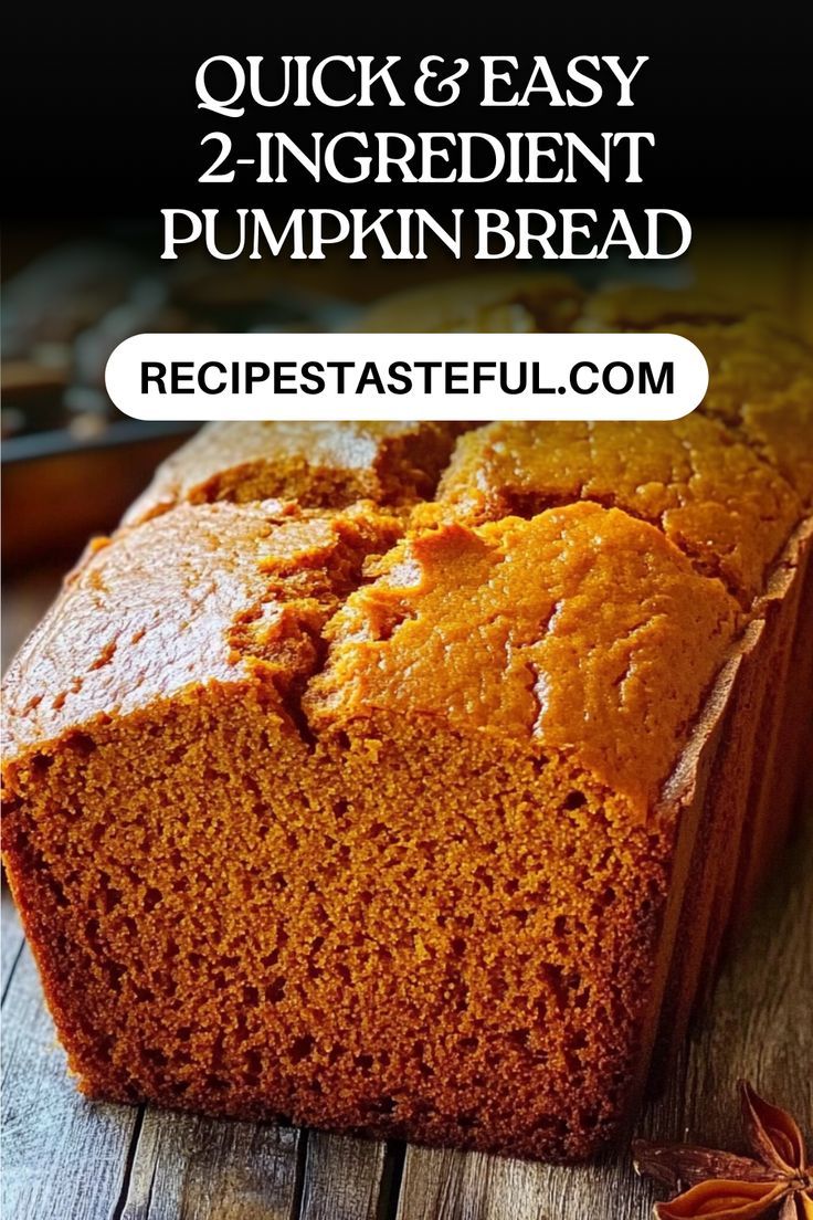 a loaf of pumpkin bread on top of a wooden table