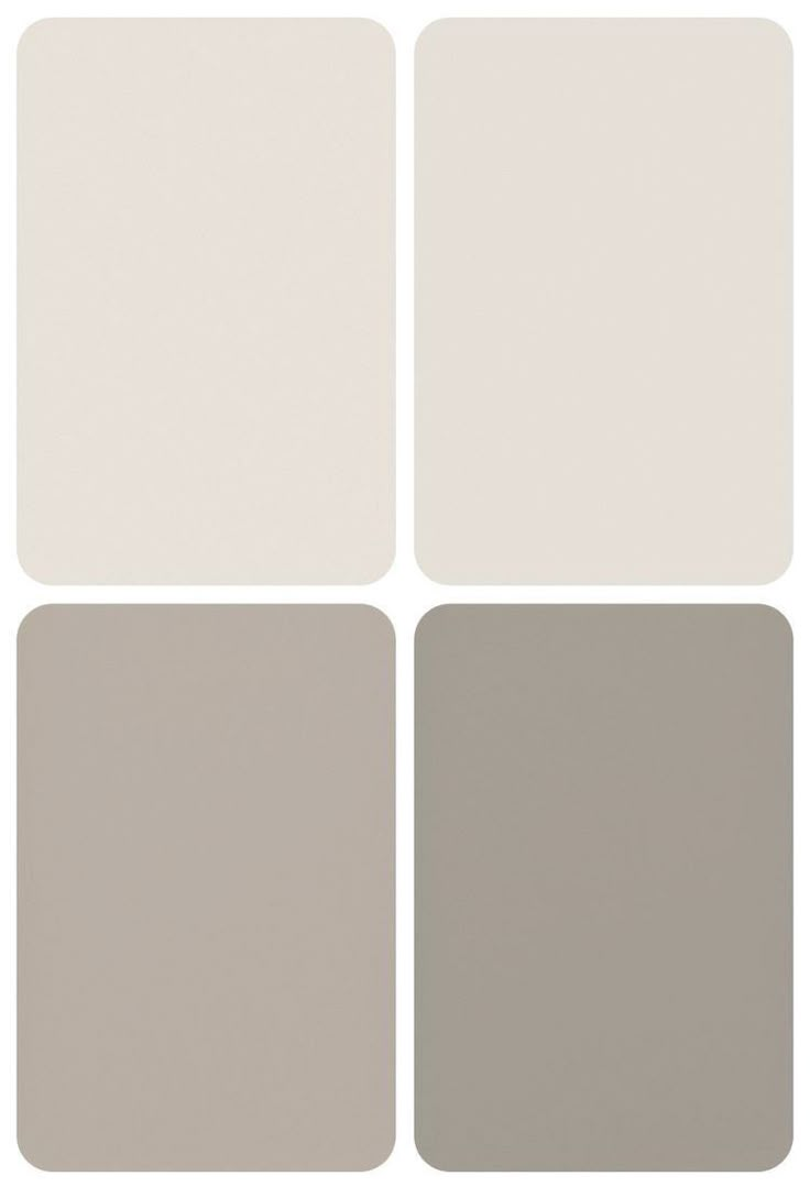 four different shades of gray and white, with the same color on each one side