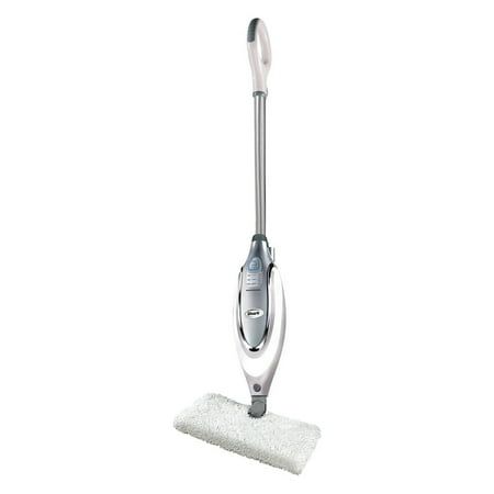 a silver vacuum with a white mop on the side and a microfit pad